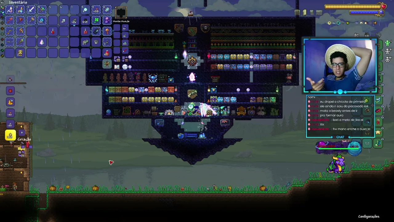TERRARIA |  Com a classe que joga ate a mae!!