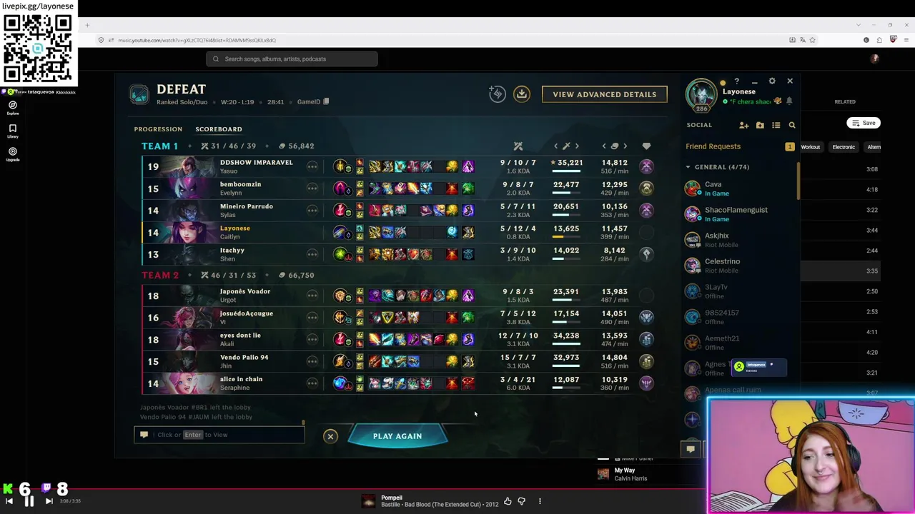 Voltando com as streams, bora de lolzin?