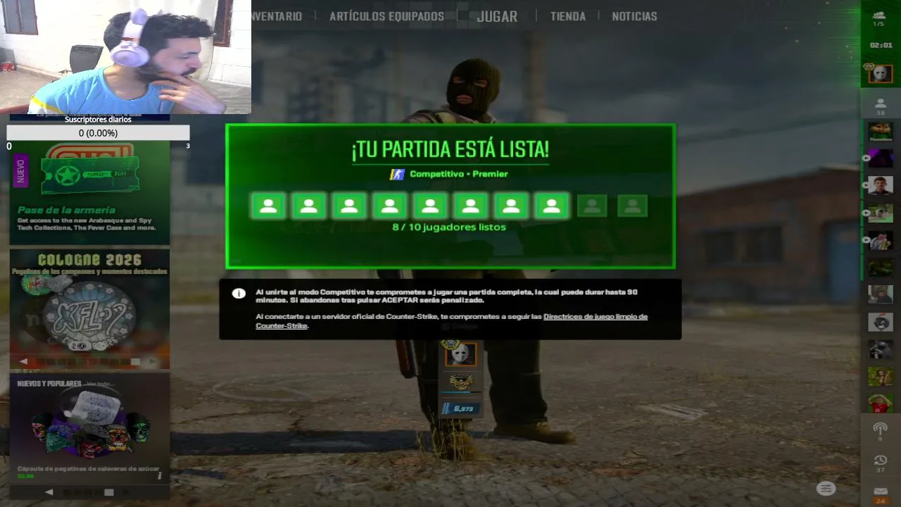 ⚡CS INSANIT⚡  *  !donacion !clip !redes !steam !pc !laburo