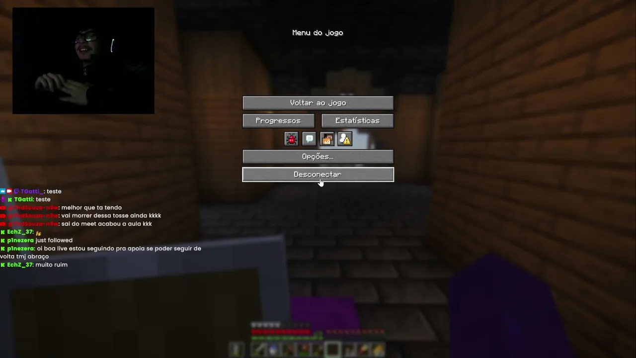 Jogando Minecraft com os amigões