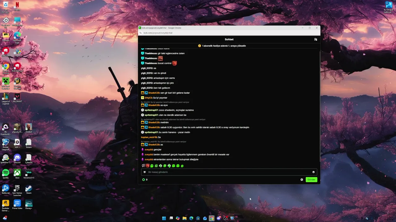 Custom VS Chat / 12 Saat Chill Yayın