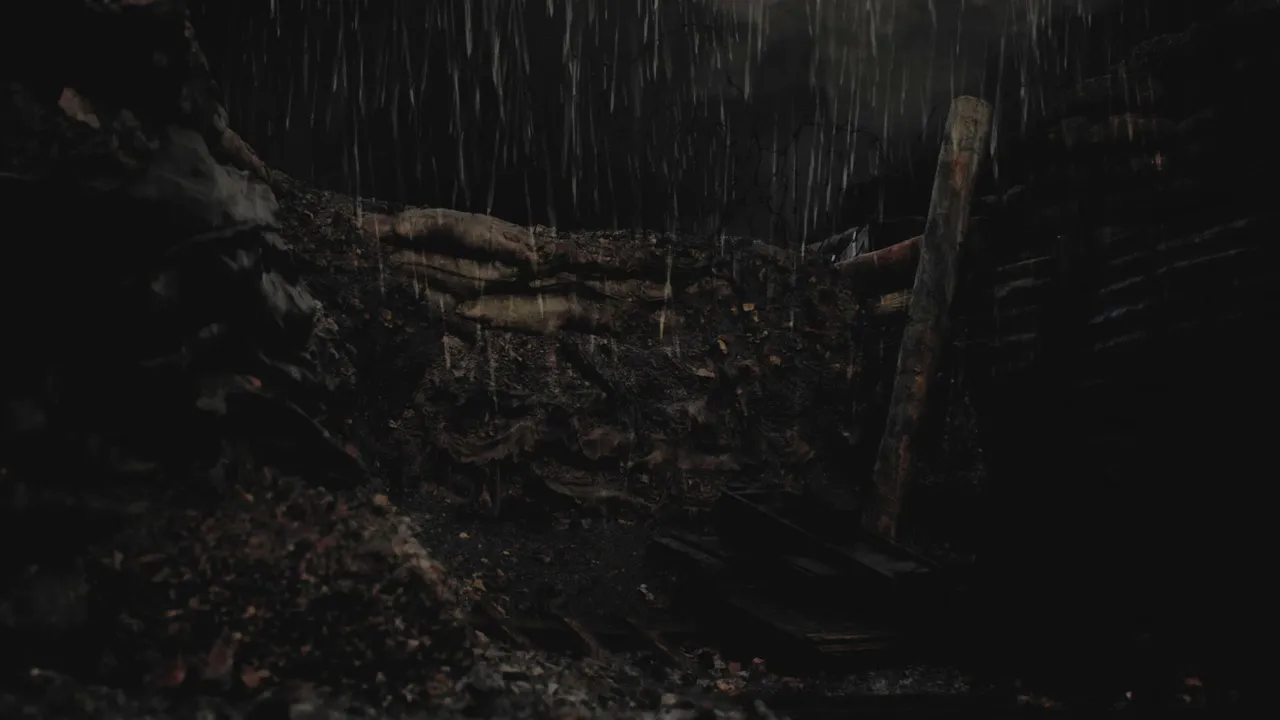 🌧️ RAIN & THUNDER 24/7 · Abandoned Trenches · Real Field Recording · Sleep & Insomnia Relief