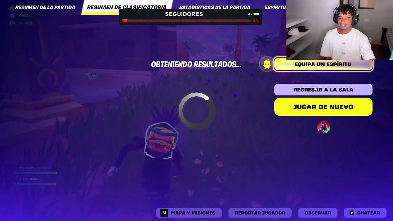 jugando fornite con @soymanza