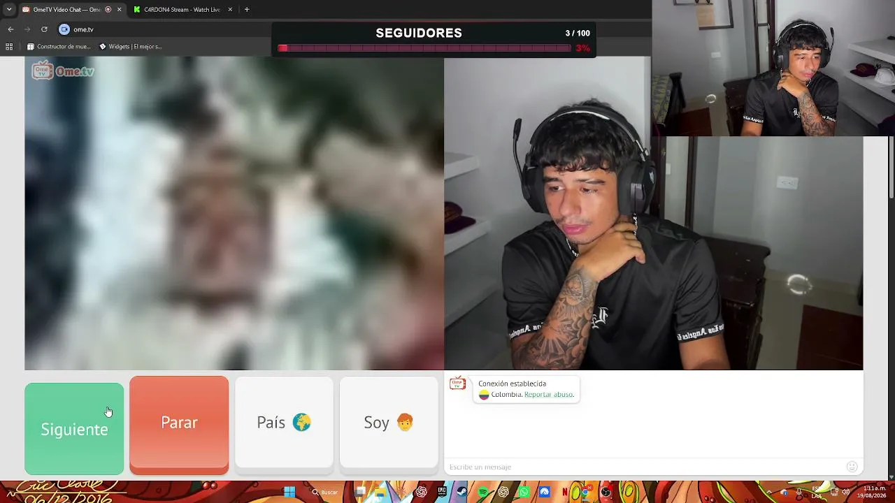 hablando con gente en ometv