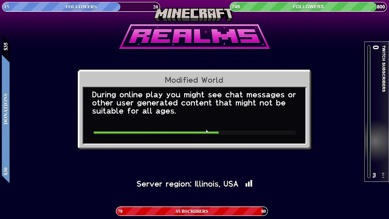 Playing Minecraft