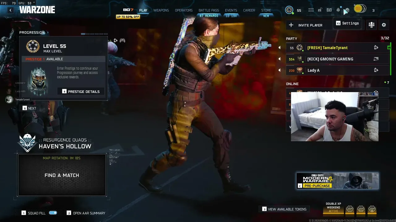 #1 Tamale // weekend games we hit 500 followers lfg