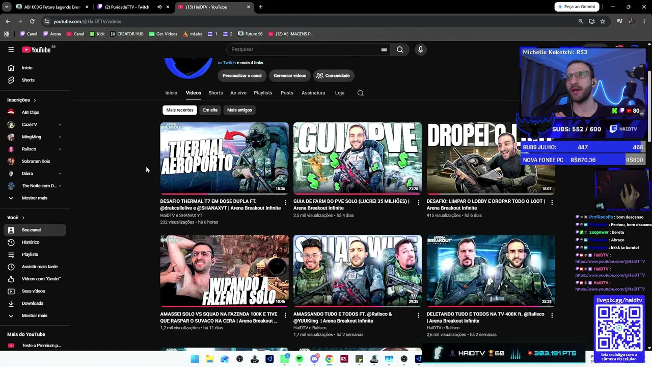 ✅!DROPS✅🔥PVP 400K JOGANDO O !CAMPEONATO: VOTE EM MIM --> !TABELA 🔥⌚1.6K hrs⌚💵370M STASH💵 😡LENDA 99+😡❗PIX❗DESAFIO ❗LOJA ❗RM❗YOUTUBE
