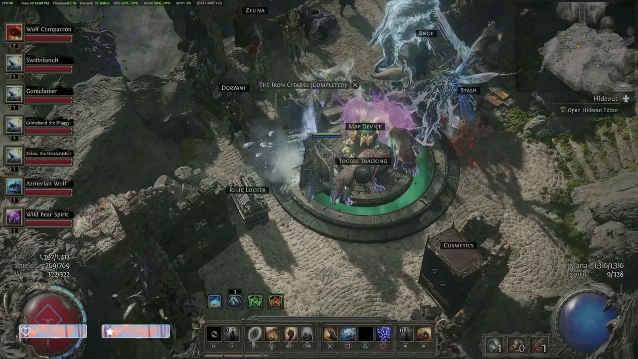 Levelling to 100 while looking for gigawasp