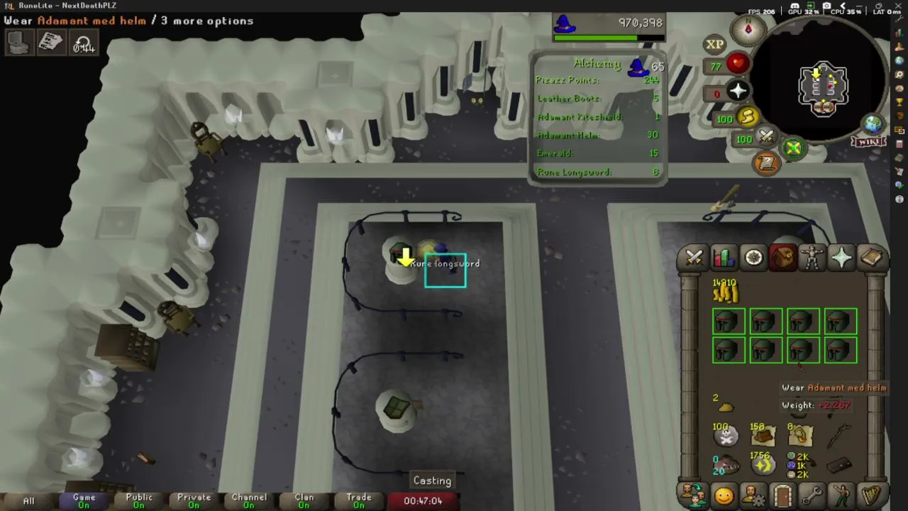 OSRS Chilling on The UIM