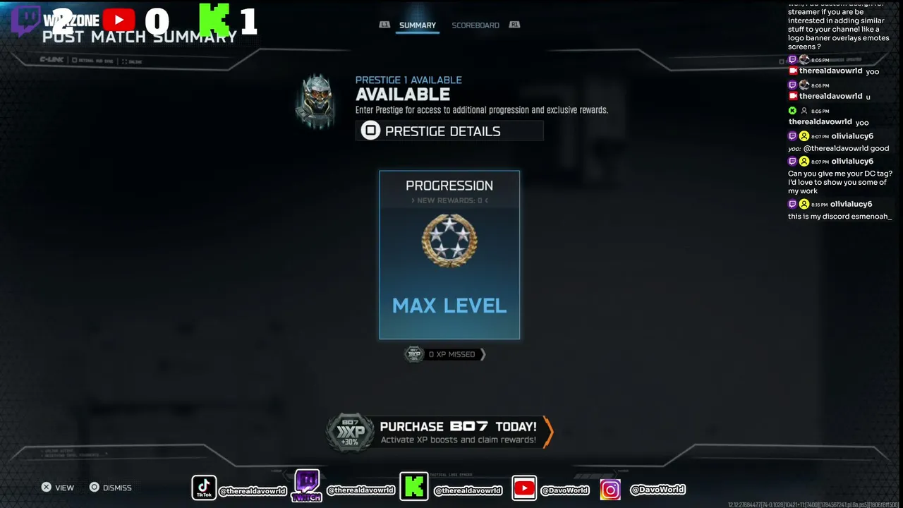 My first stream.