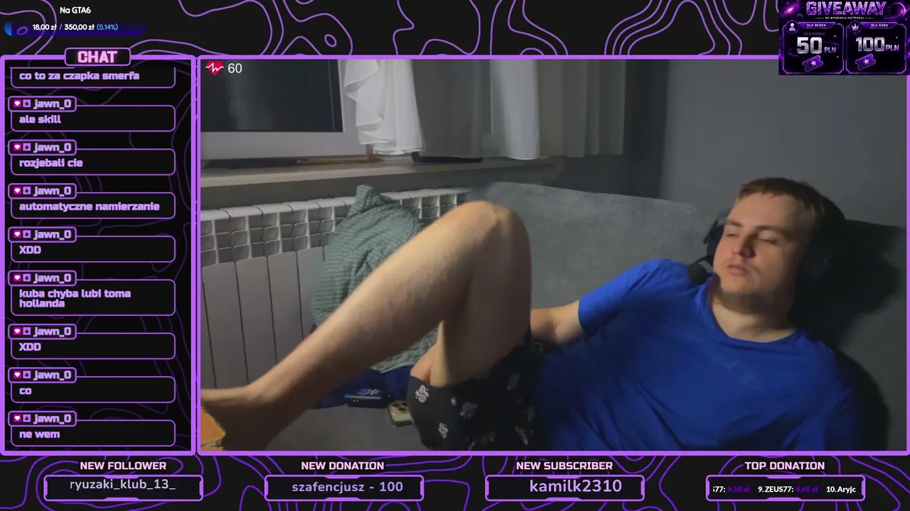 Kanapowy stream (Givaway)(DROPY)