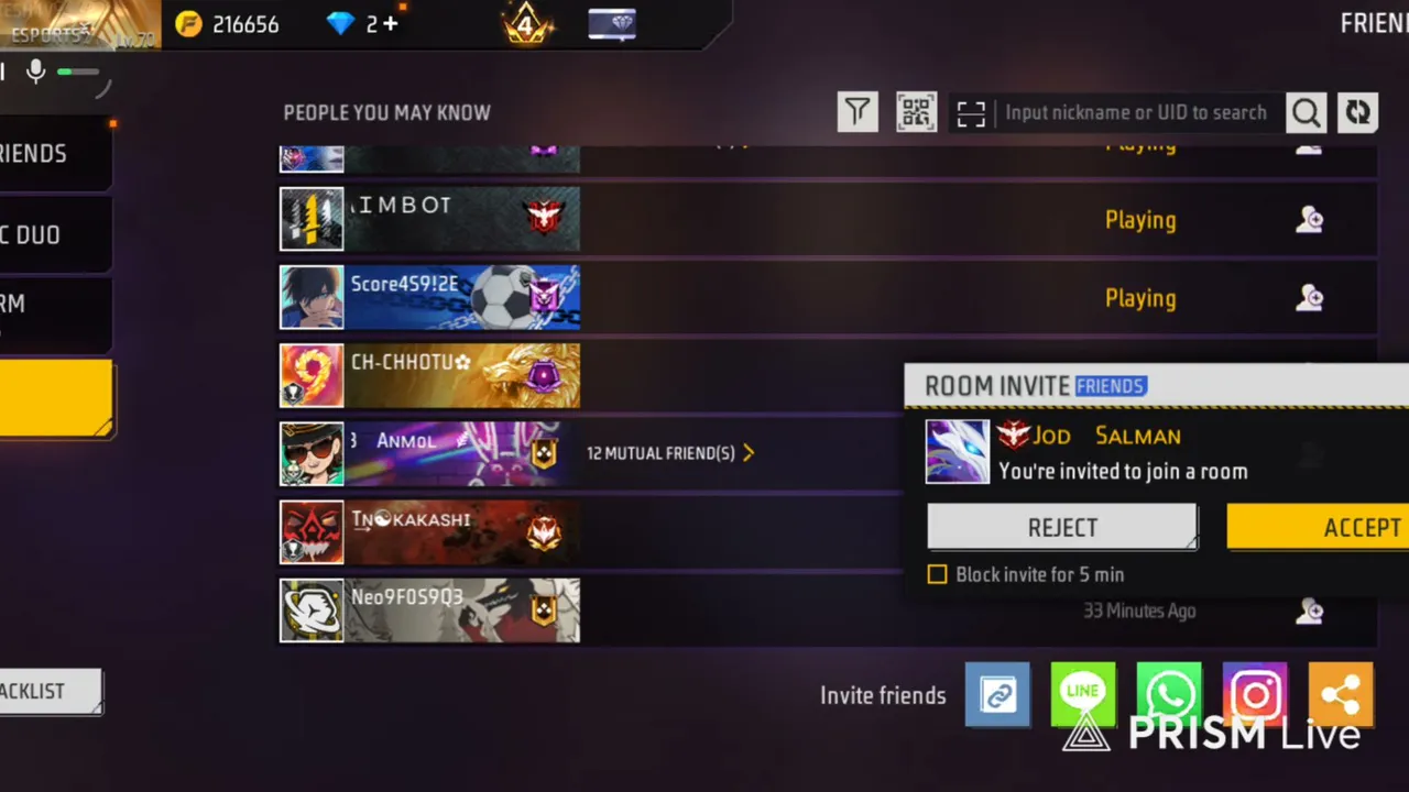 [🔴LIVE] | Let's take guild test with 1v1 ☠️#shorts #live #freefire
