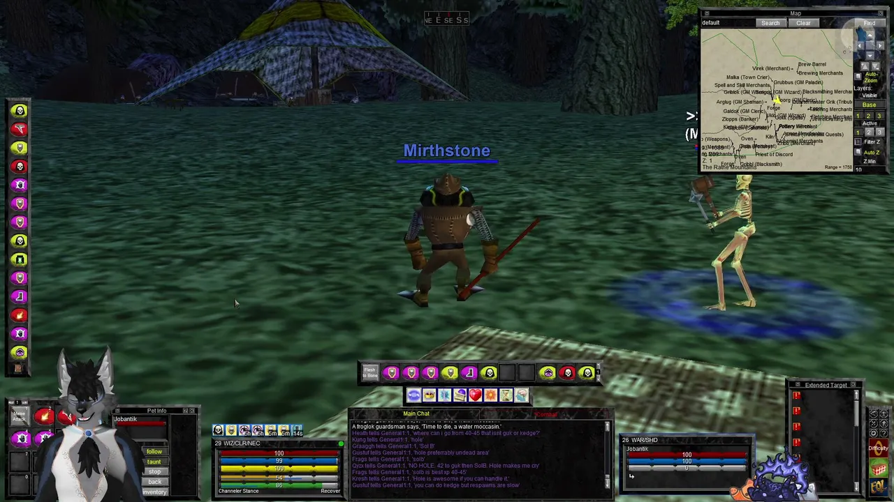 Q and Artemis Hanging Out in Norrath in EverQuest Legends
