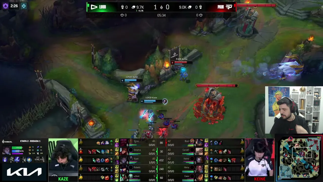AO VIVO: Estréia CBLOL 2026 SPLIT 2 - 13h paiN Legends x CNB legends - FURIA x LOS - LOUD x paiN