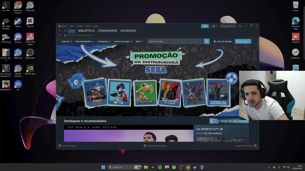 Se estressando no R6 e BF6
