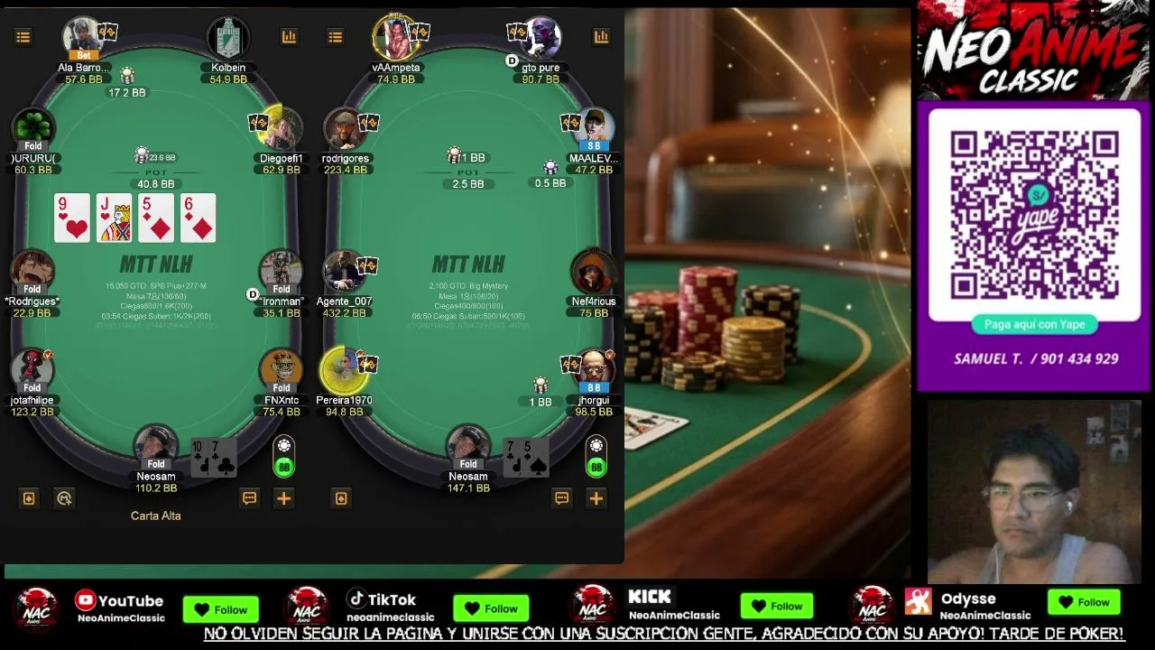 Un relax con el poker! Hoy jugaremos 3 torneos!