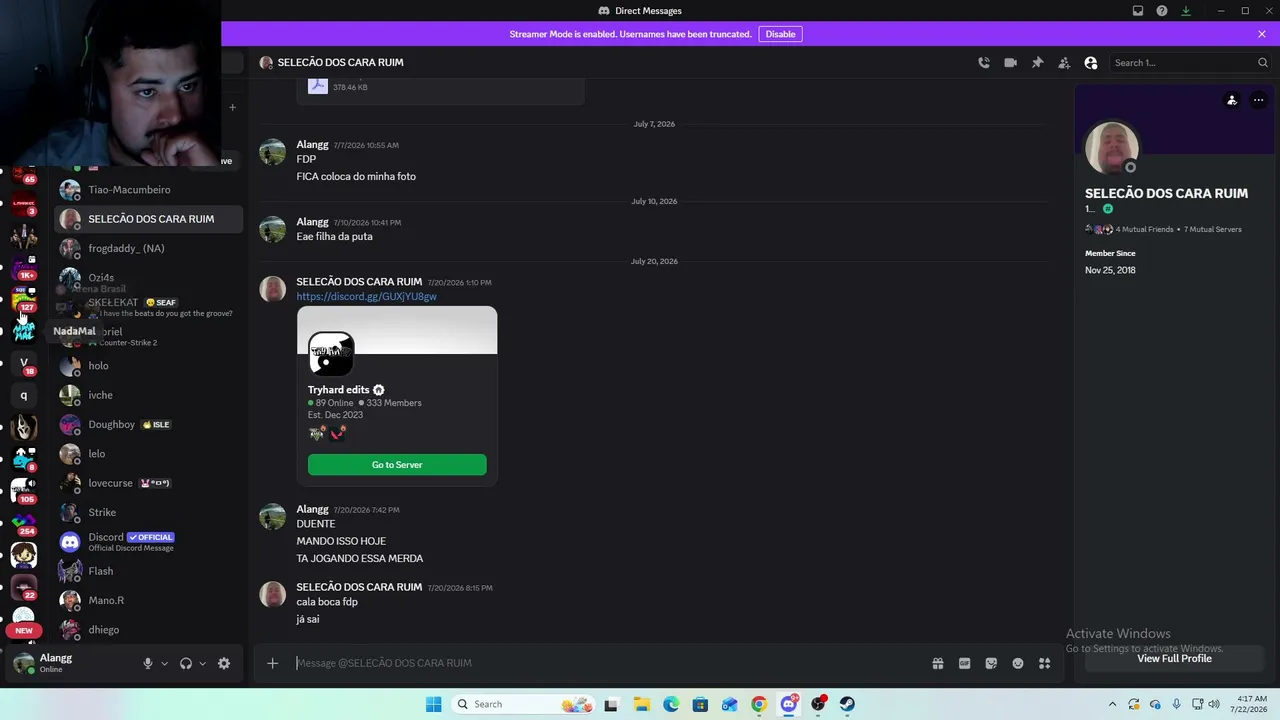 My first stream