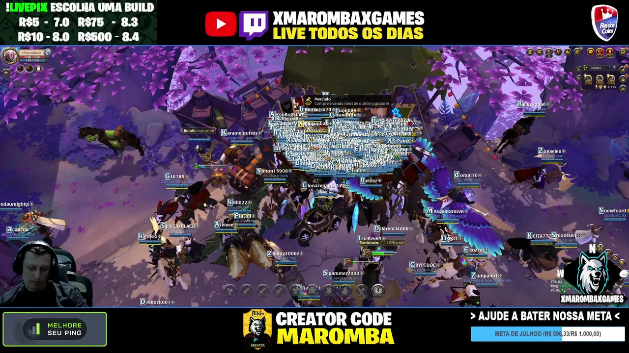 💥🔴 AO VIVO | PvP + Farm | FULL SPECS | 15K+ HRS | ALBION ONLINEN ONLINE