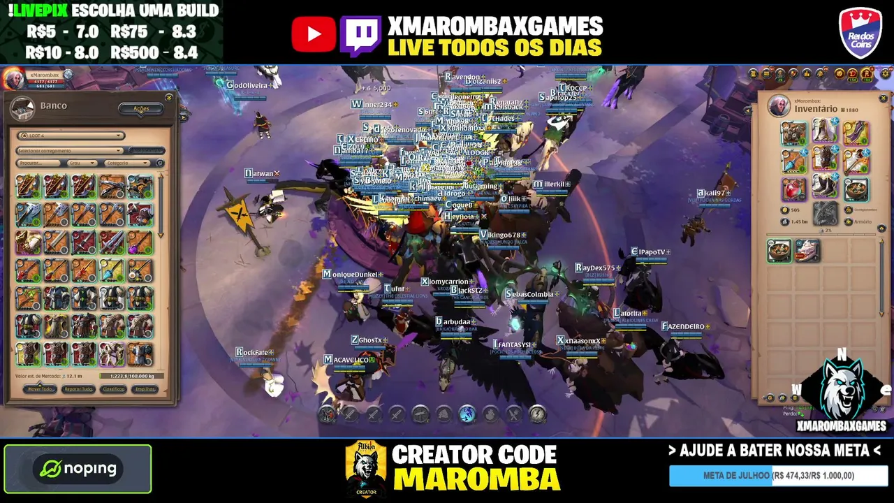 💥🔴 AO VIVO | PvP + Farm | FULL SPECS | 15K+ HRS | ALBION ONLINEN ONLINE