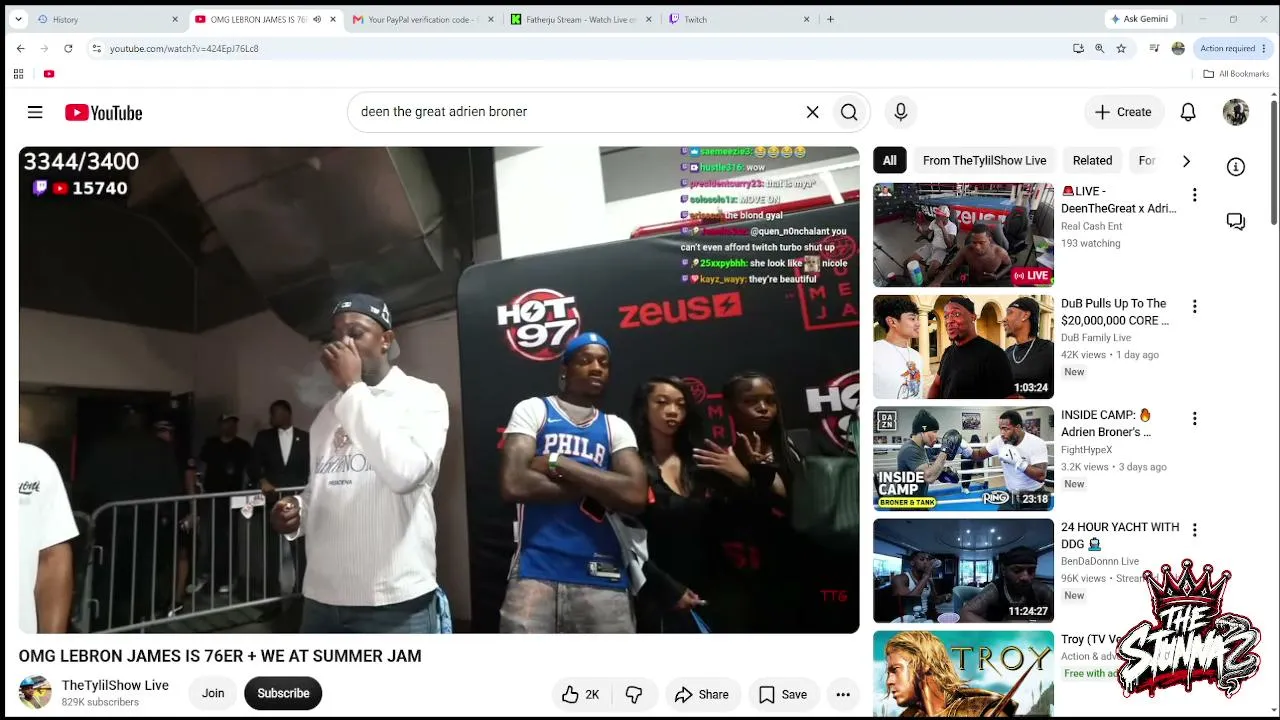 🔴NO ADS LIVE DEENTHEGREAT X ADRIEN BRONER X 🔥!! REACTION VIDEO 😯LOCKED-IN-ATHON DAY 13 OF 45
