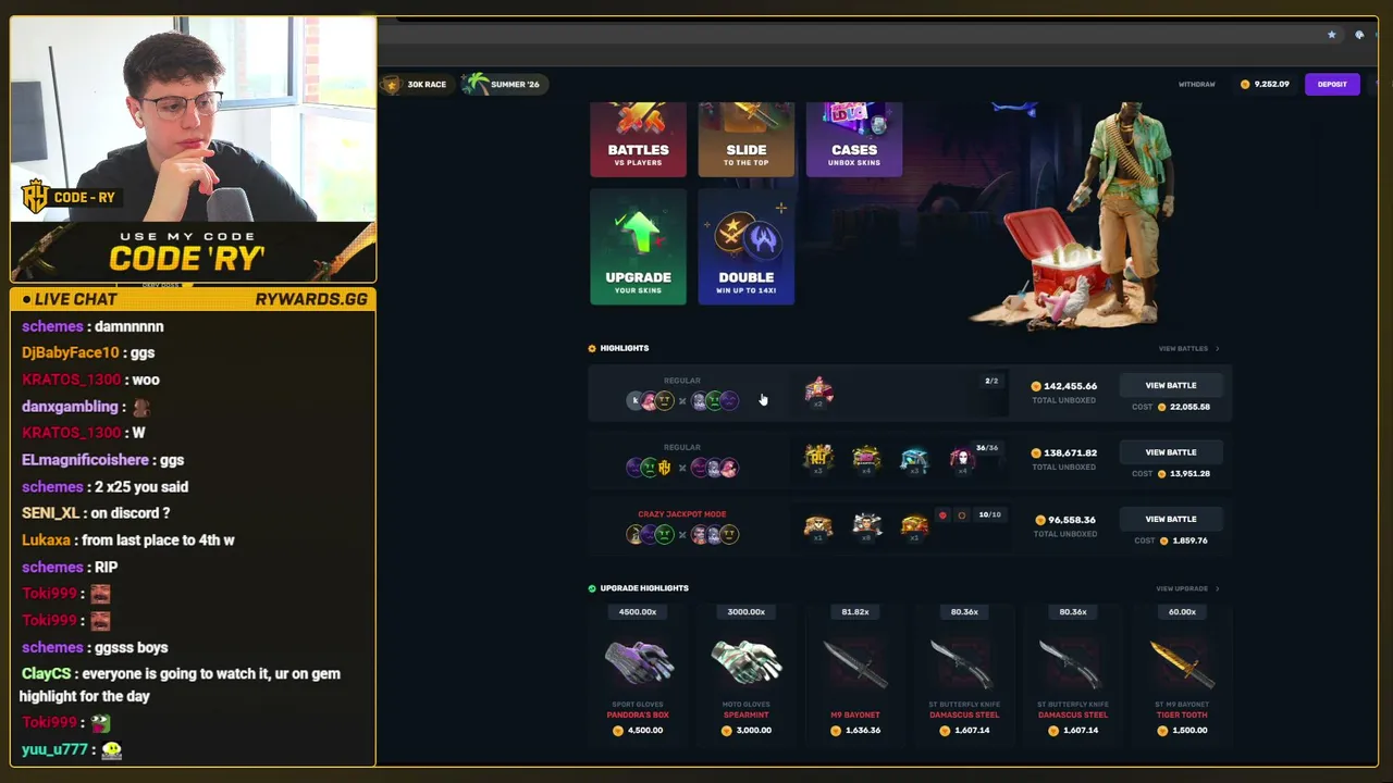 PRINTING MILLIONS WITH VIEWER CALLS │ $60,000+ IN MONTHLY REWARDS | RYWARDS.GG │ !Degen !Gem !Skinrave !Clash !Chicken !Discord !Rywards