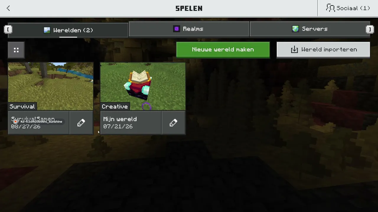 Lekker minecraft spelen met mijn zoon