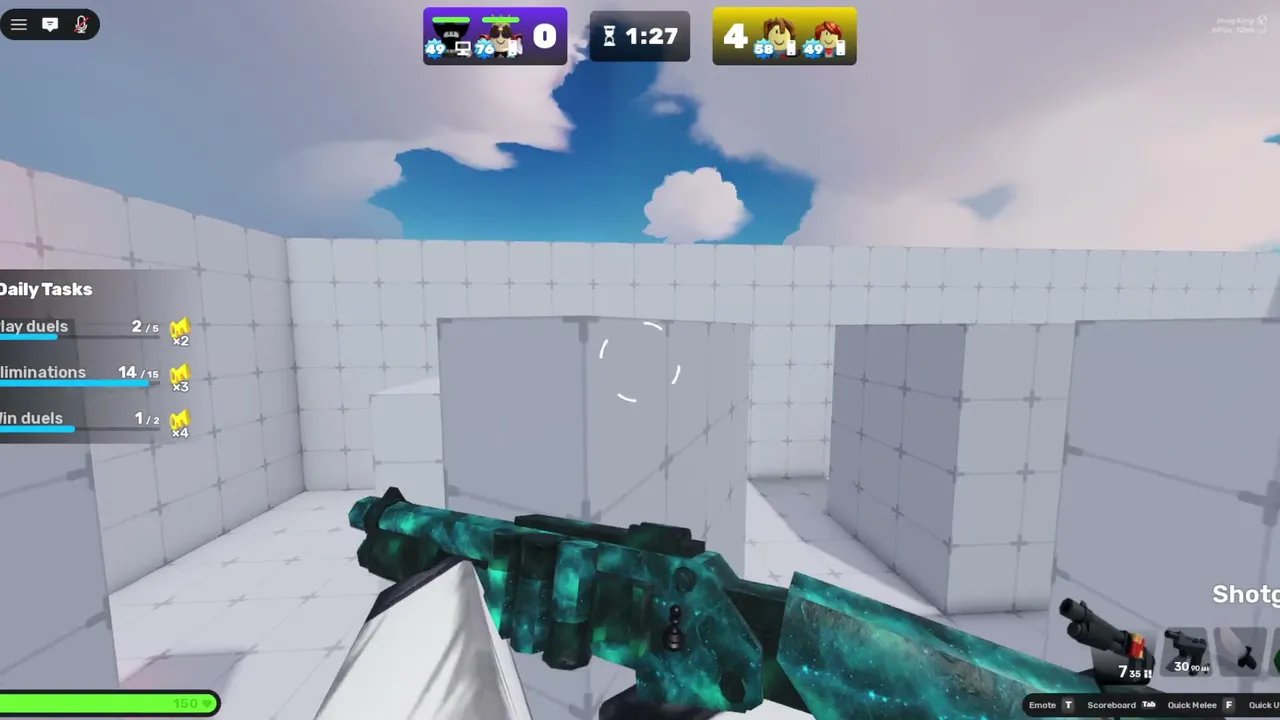 Playing a bit of roblox