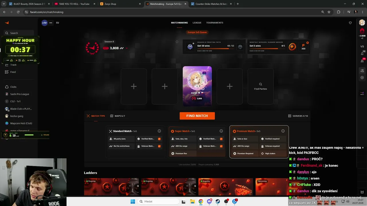 🔥Chill a Pokec na večer🔥2x Body 🔥 Přes 20 000 Kč ve STORU 1/1000000 Streamů v řadě !!!! 10 mega rozdáno !!!