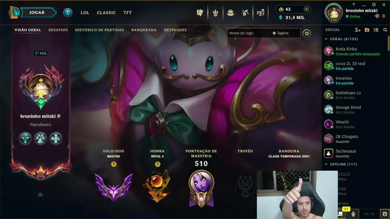 MONO ELISE CHALLENGER!!! Upando a terceira conta pro mestre