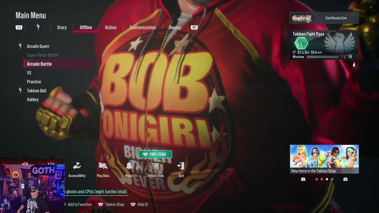 Sunday Evening with Some Tekken 8 with an Open Lobby with the New DLC Character Bob