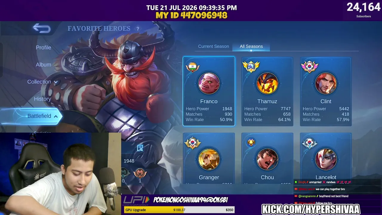 RANK WITH VIEWERS|JUNGLE|HAYABUSA|PAQUITO|SUYOU
