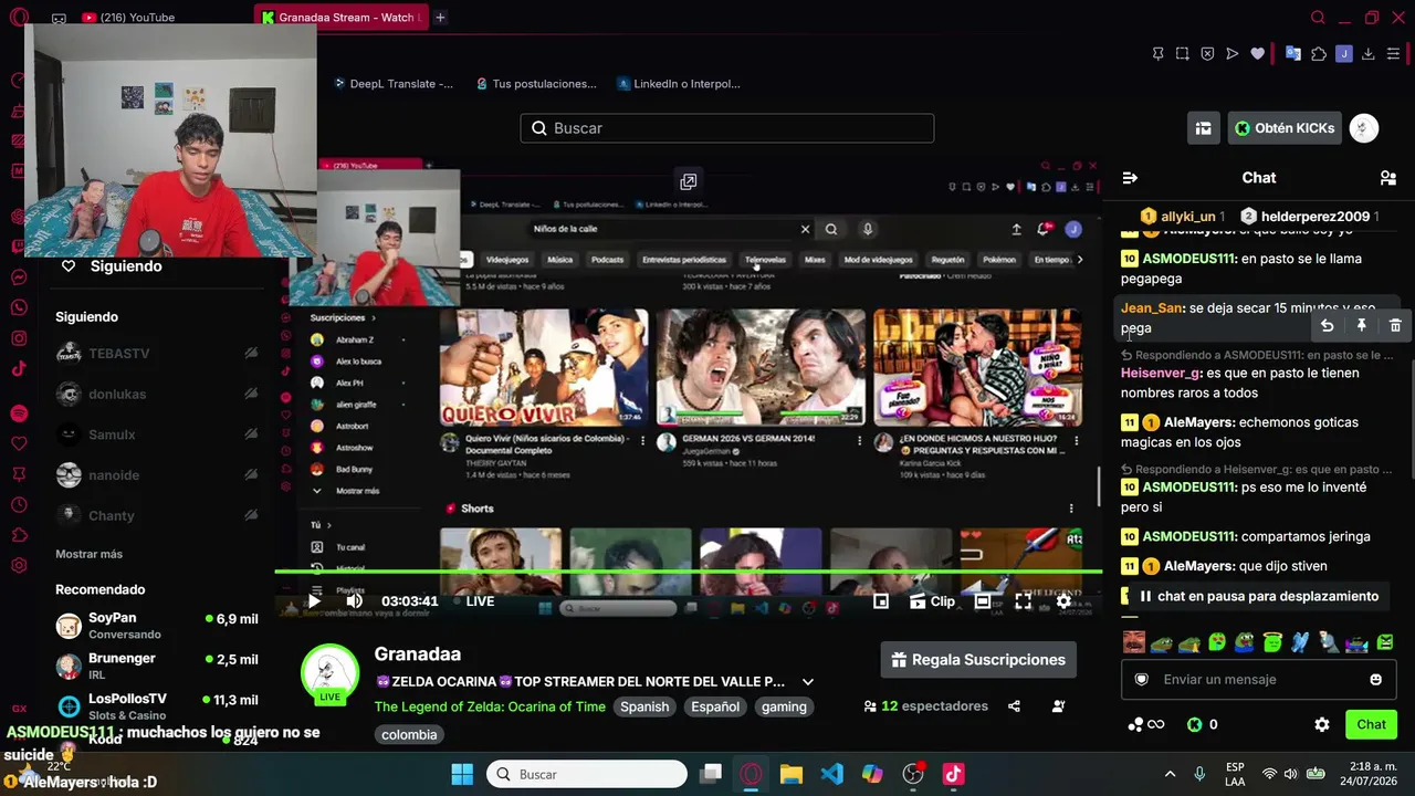 😈ZELDA OCARINA😈TOP STREAMER DEL NORTE DEL VALLE PRENDIÓ☠️VENITE YAAA☠️