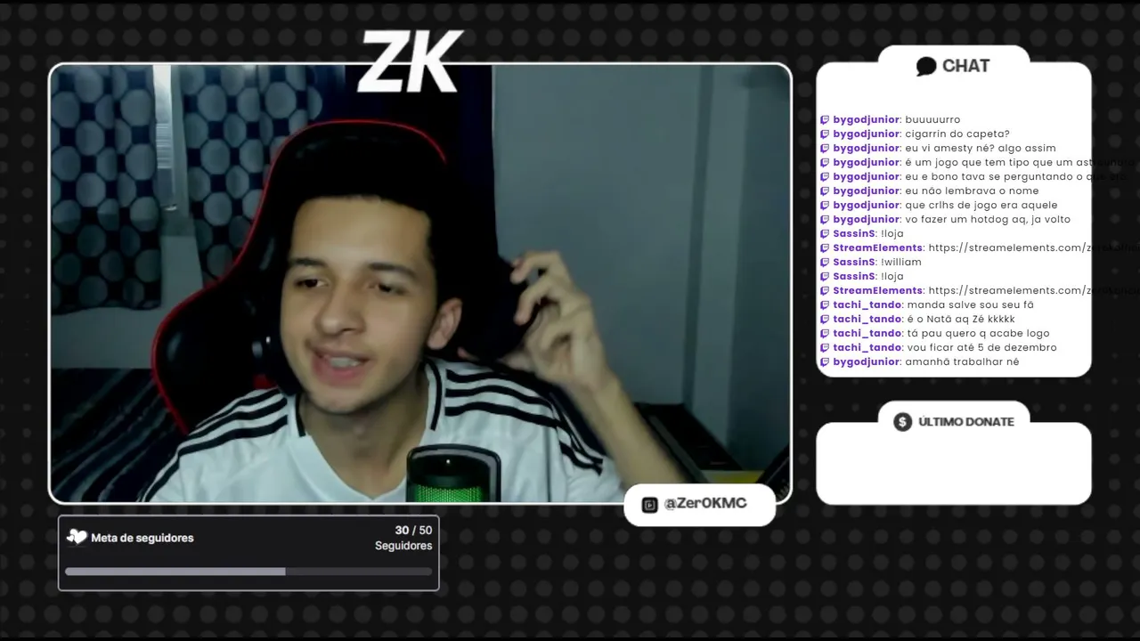 Segundou na live do zerinho!!
