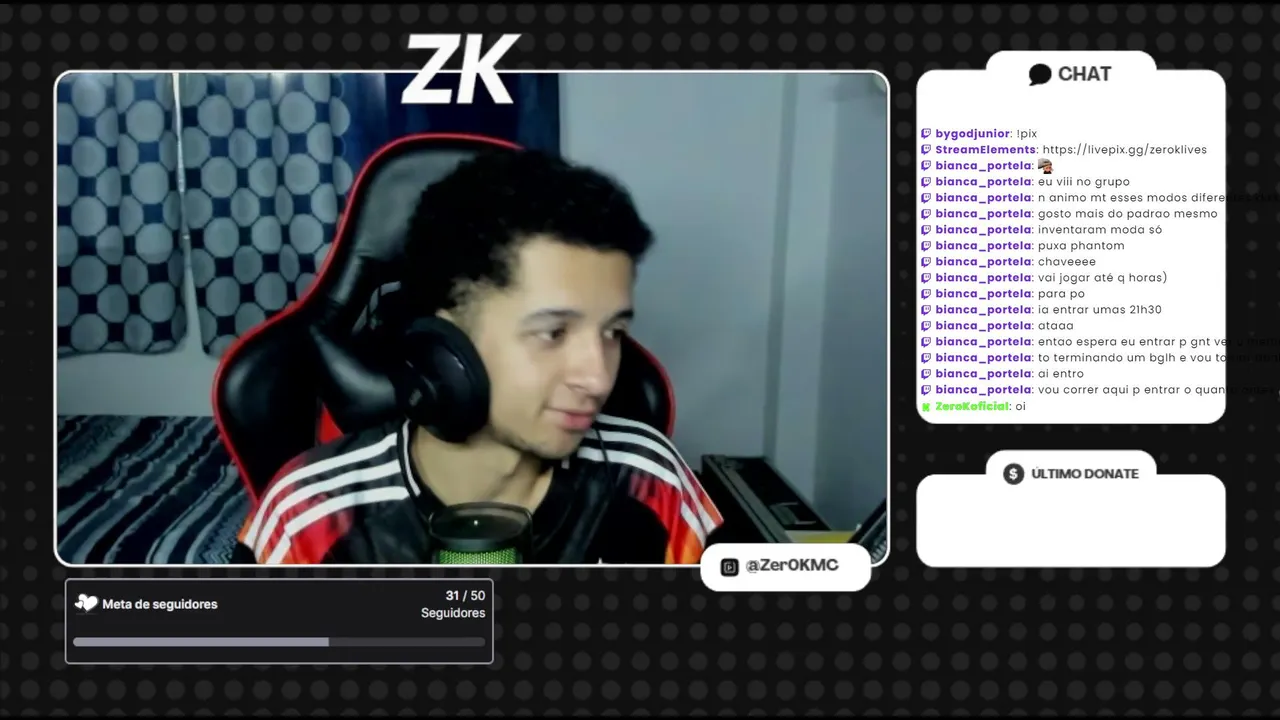 Terçou na live do zerinho!!