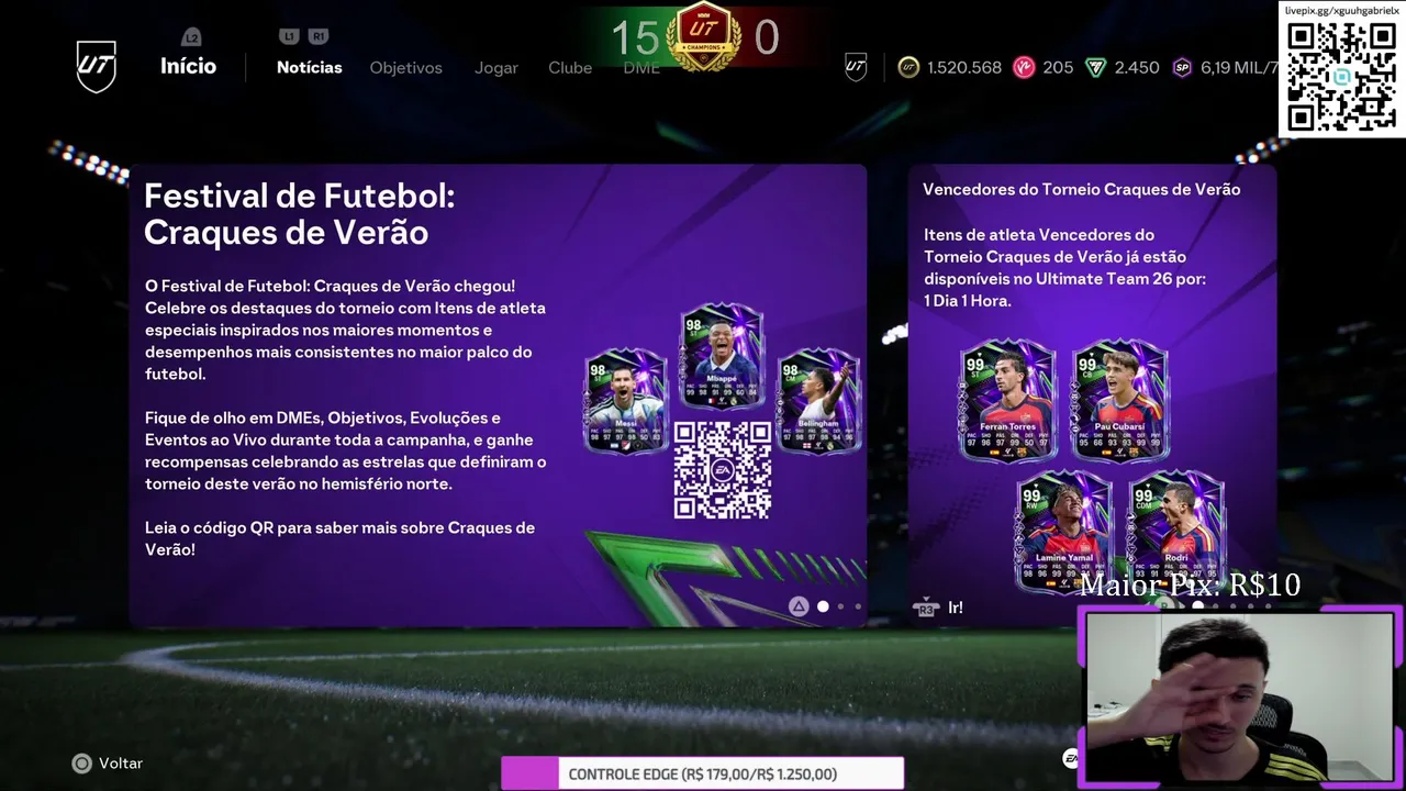 COLA NA RESENHA, JOGO SUA WL/RIVALS AO VIVO | DIGITE !CLIENTE !LIVEPIX !GRUPO !META !COINS