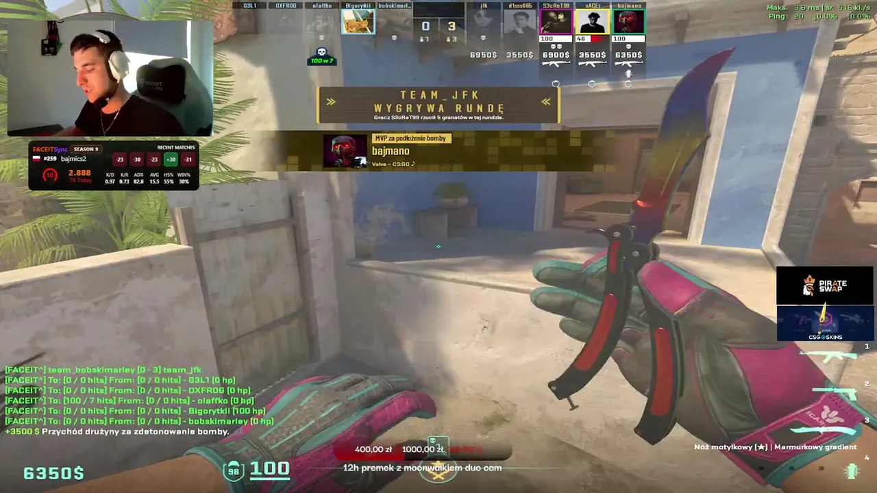 ban na twitchu | SKINY ZA PKT KANAŁU | !DC