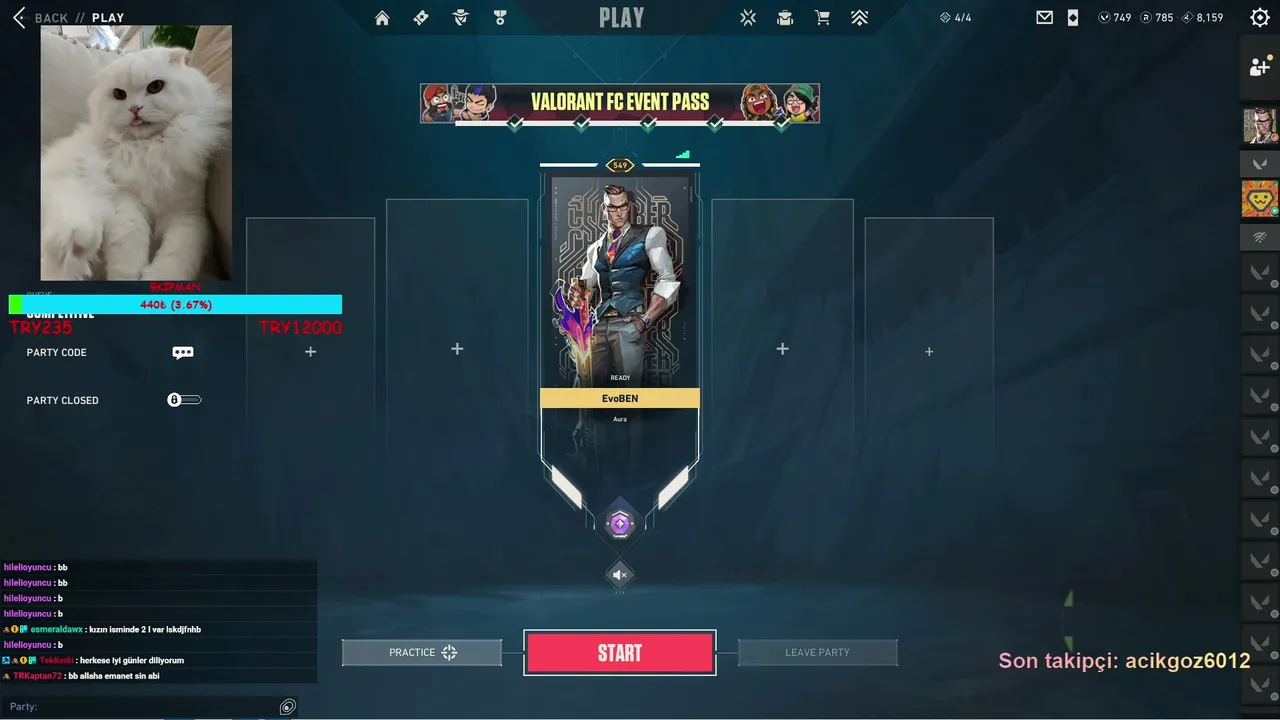CHATLE 5v5 CUSTOM !evocoin !dc !yt !insta