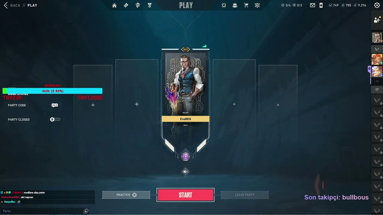 ÖNCE RANKED SONRA 5v5 !evocoin !dc !yt !insta