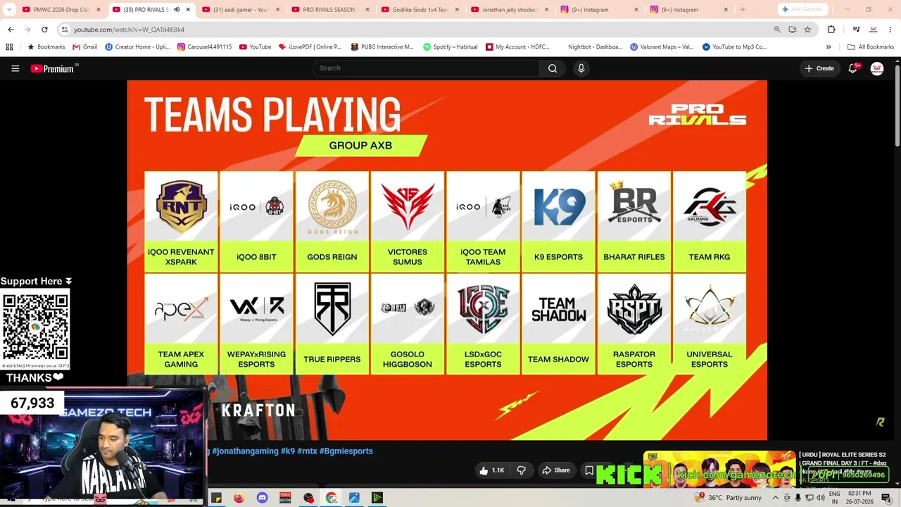 PRO RIVALS WATCHPARTY - Ft TAG , 8BIT , RNTX | WHO WILL DOMINATE ?