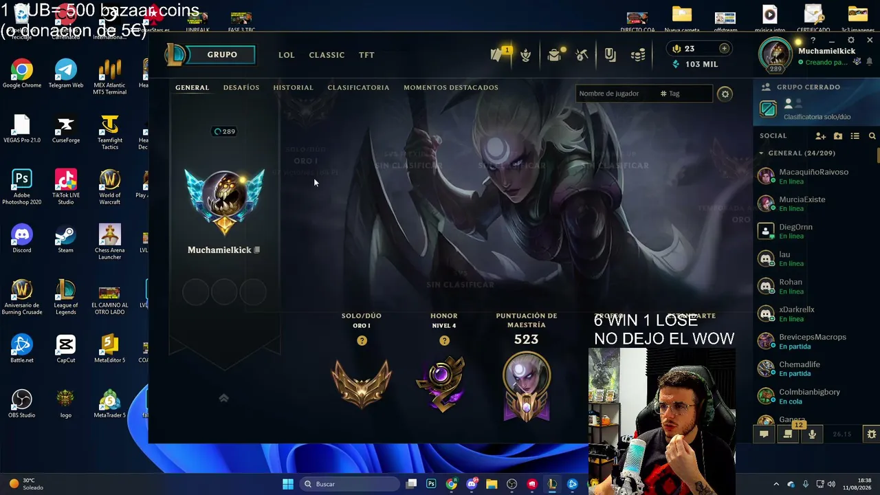 SUBO A DIAMANTE SOLO CON DIANA (ORO 2)💥1SUB=500 BAZAAR POINTS EN WOW COA | MUCHAMIEL