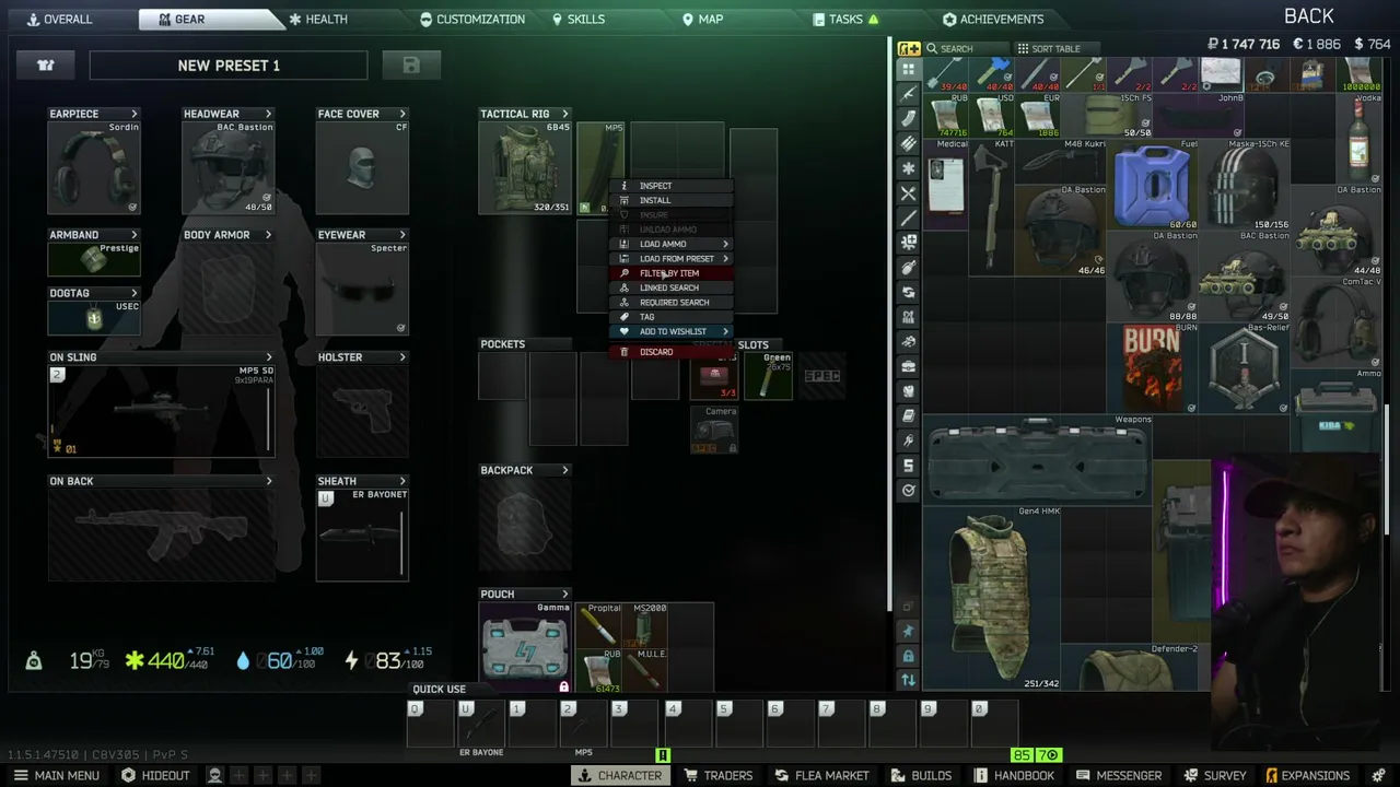 SOBREVIVIENDO  A TARKOV/ MISIONES , PVP Y LOOT/PASA A SALUDAR Y PLATICAR