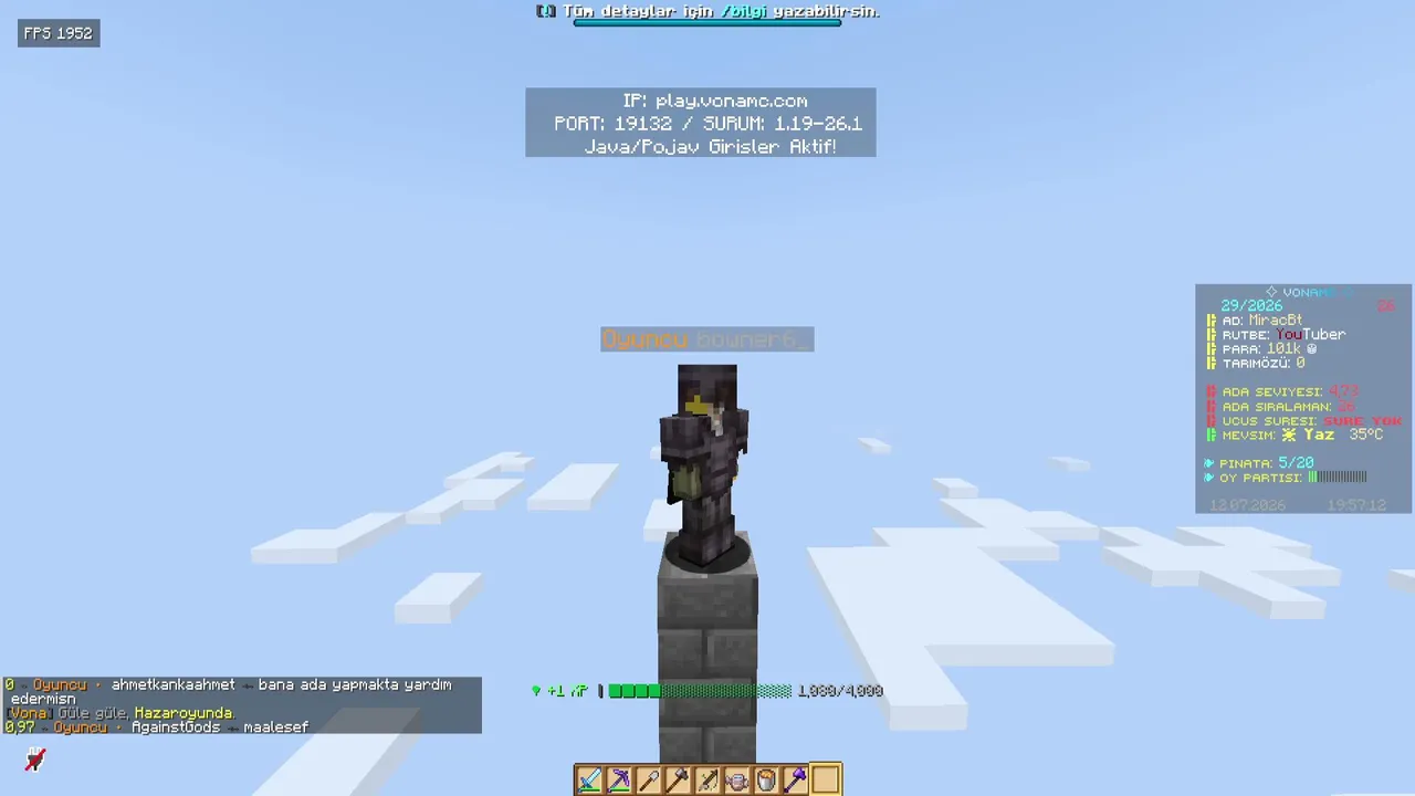 Minecraft'ta Sizlerle SkyBlock Oynuyoruz 💚 | !dc !instagram
