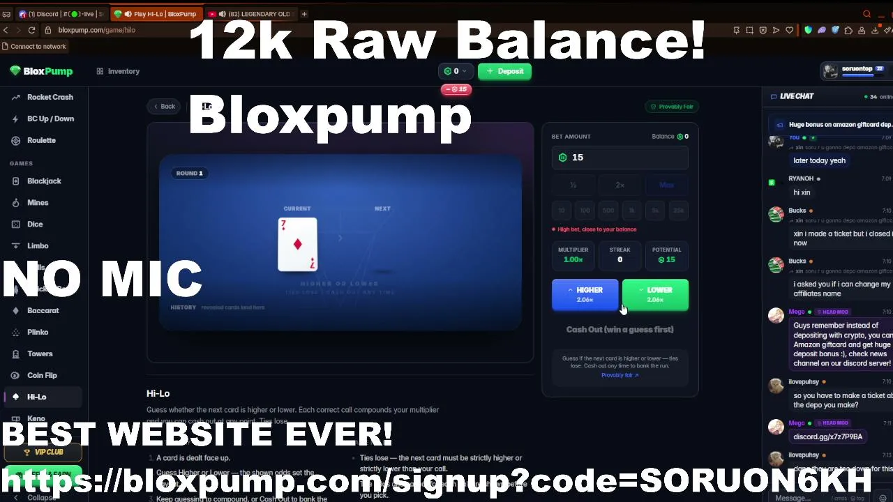 12k Balance // Can Not Tip // Bloxpump