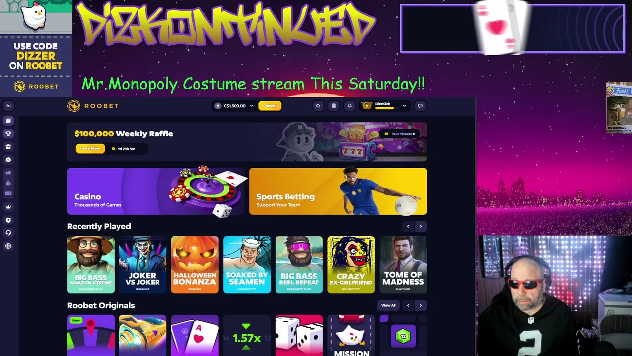 Friday Night Spinning Slots On Roooooooobet! New Leaderboard Is Live Also !LB !Roobet !iG !x !YT !Dizcord