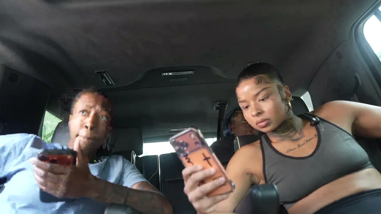 Chrisean And Mia on the way to spark girls in PA