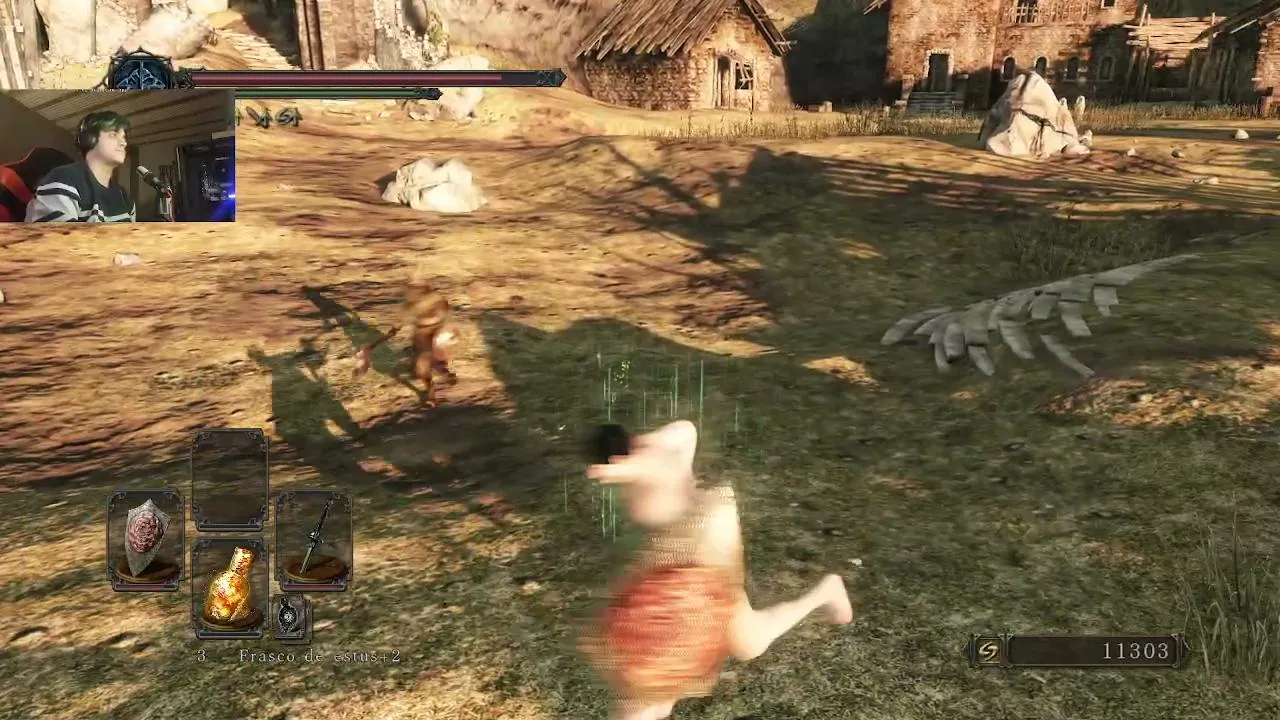 jugando ds2 con el muerdealmohada 
seamless co-op