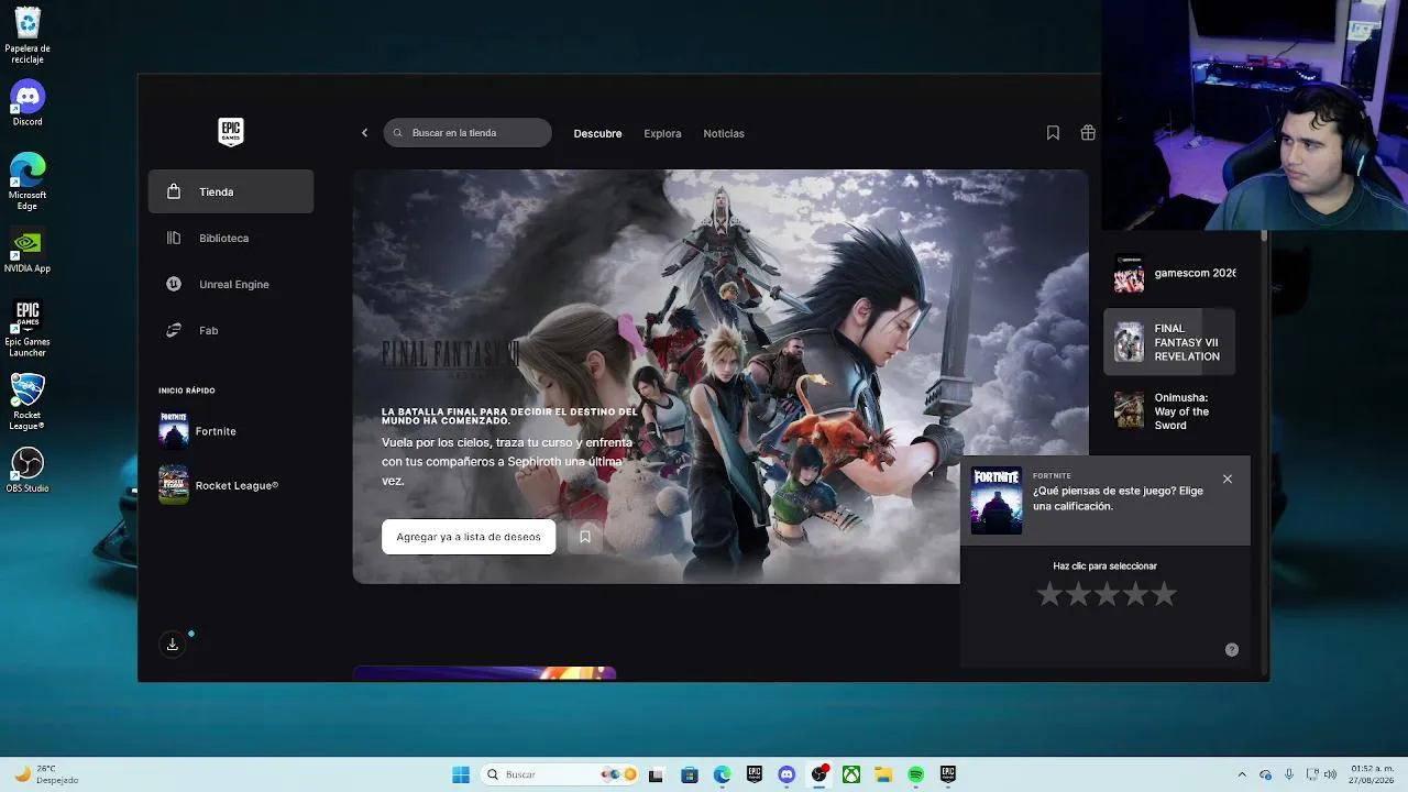 My first stream.