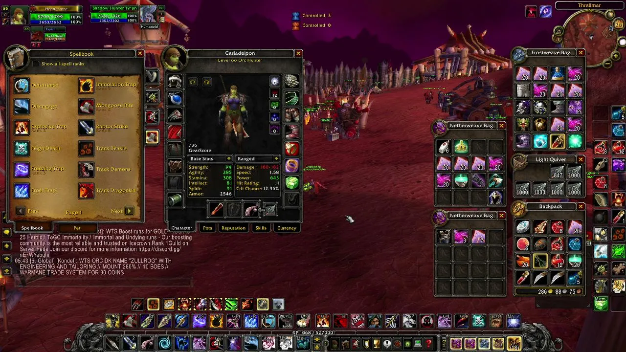 Warmane gazenje :D