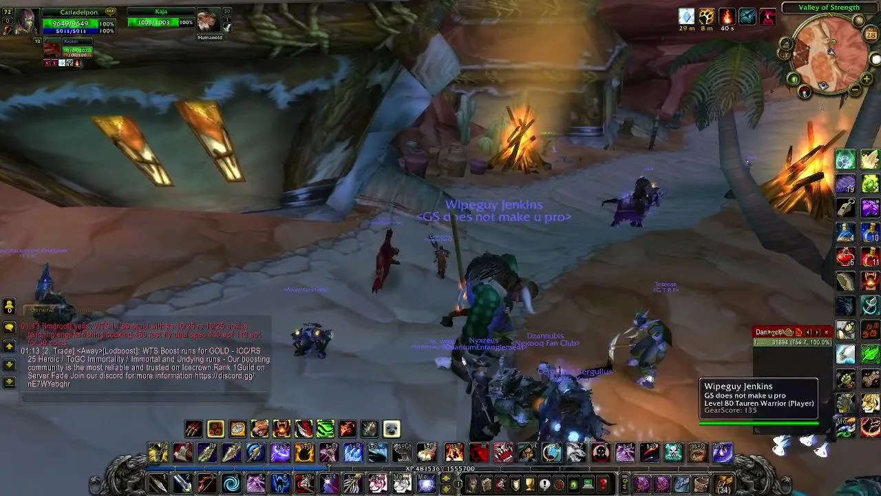 Warmane gazenje :D