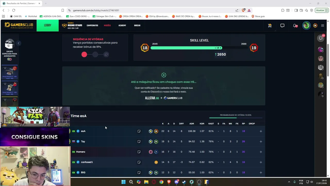 RUMO AO LVL 20 NA GC❗SORTEIO ❗SKINCLUB ❗csgoskins ❗loja
